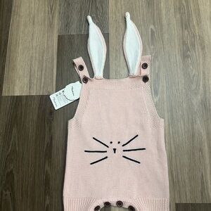 NWT Easter 🐣 Adorable Pink Bunny Knit Onesie Medium youth Toddler